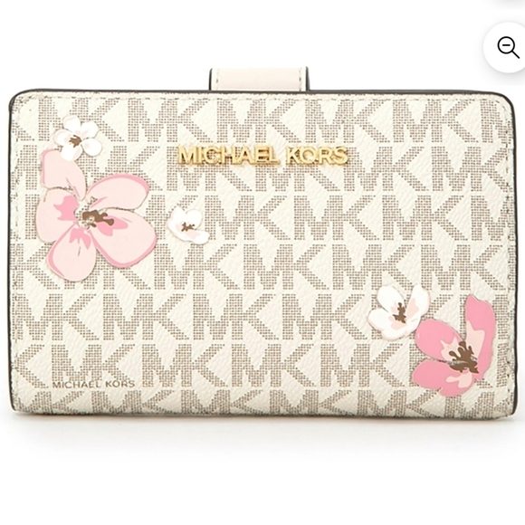 Michael Kors Handbags - Michael Kors Medium Wallet: Light Cream Multi, 5.25×3.5×1.25, NWT